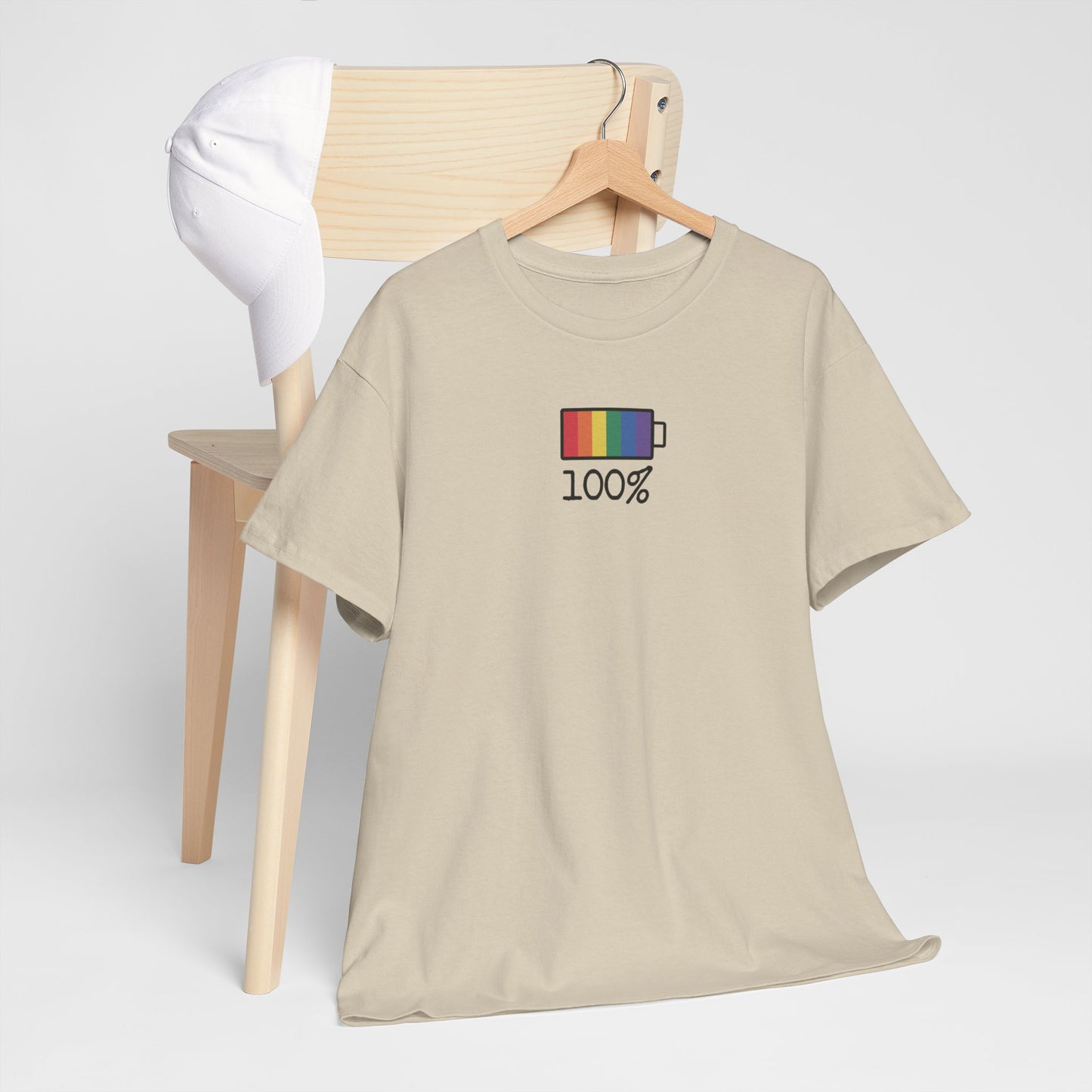 Gay Pride T-shirt - 100% Regenboog - Oversized #33