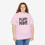 Roze oversized t-shirt met ‘PLANT MOM’ frontprint en ronde hals