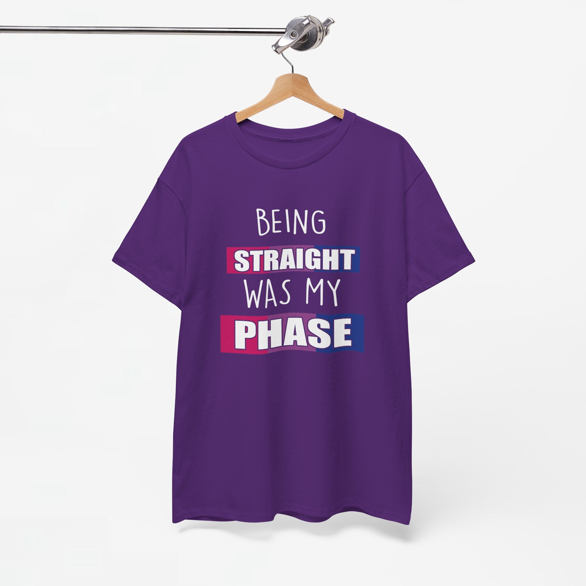 Gay Pride T-shirt - Being Straight Was My Phase - Oversized #61
