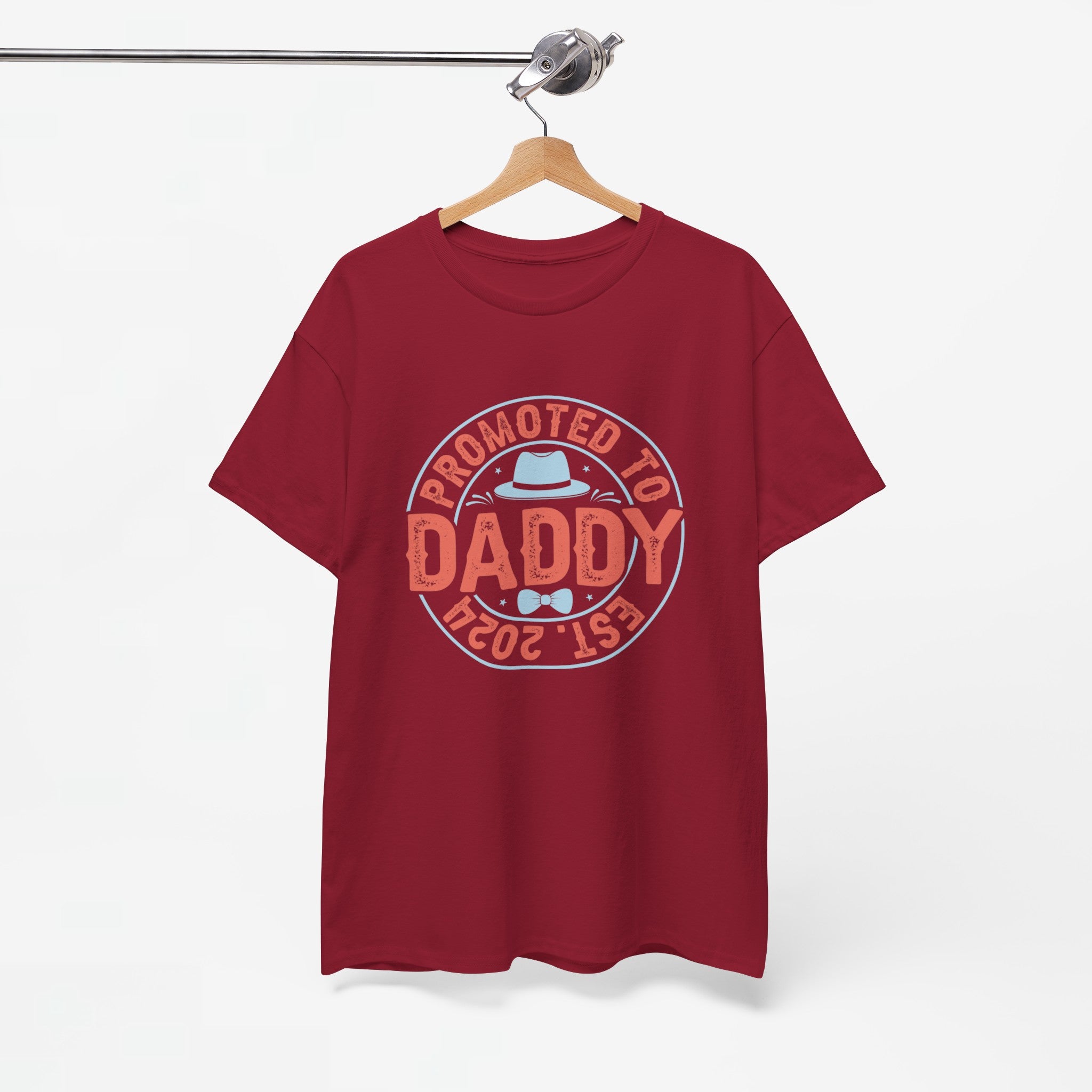 Vaderdag Papa Cadeau - T-shirt - Promoted to Daddy EST 2024 - Oversized #30