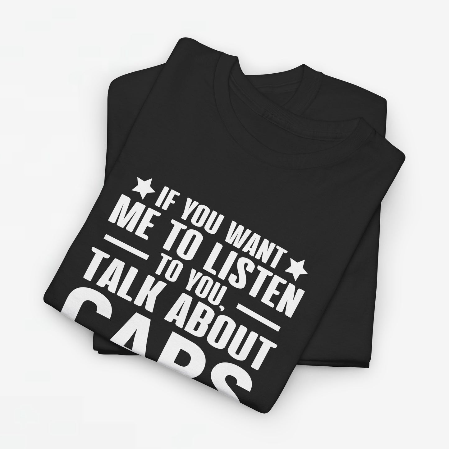 Vaderdag Papa Cadeau - T-shirt - If you want me to listen to you, talk about cars - Oversized #50