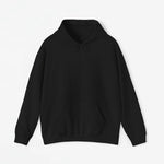Zwarte hoodie met capuchon en voorzak