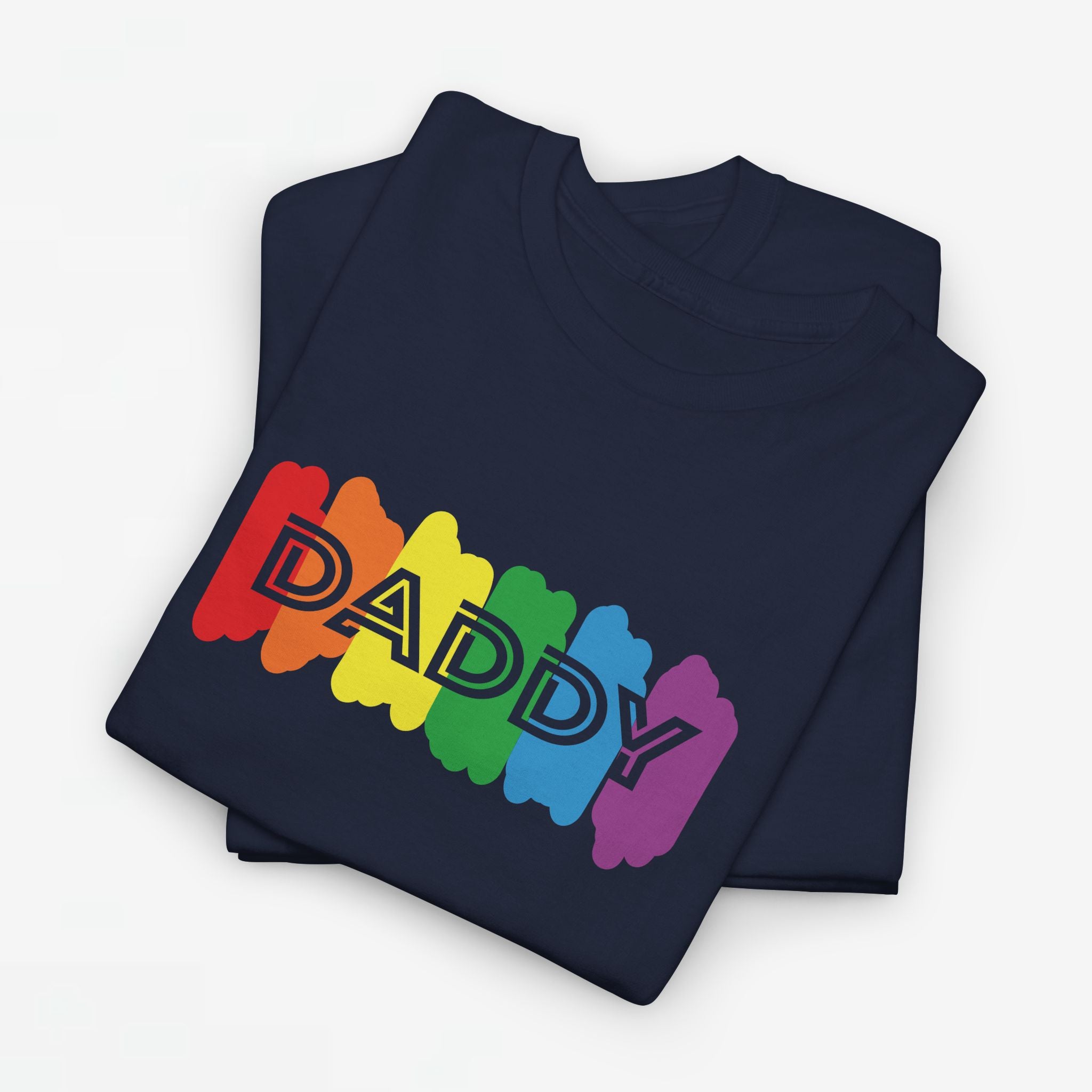 Gay Pride T-shirt - Regenboog Daddy - Oversized #64