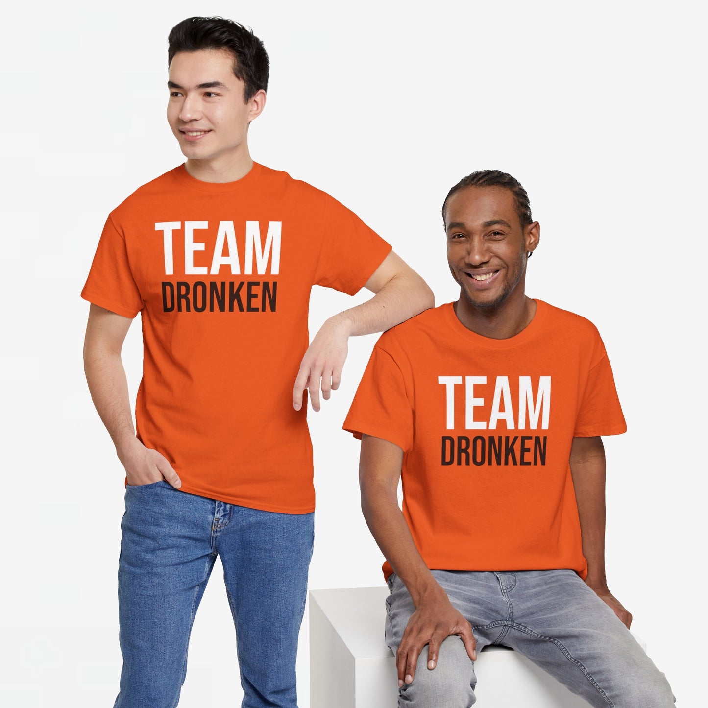 Team Dronken | Front Print | Koningsdag T-shirt | Oversized