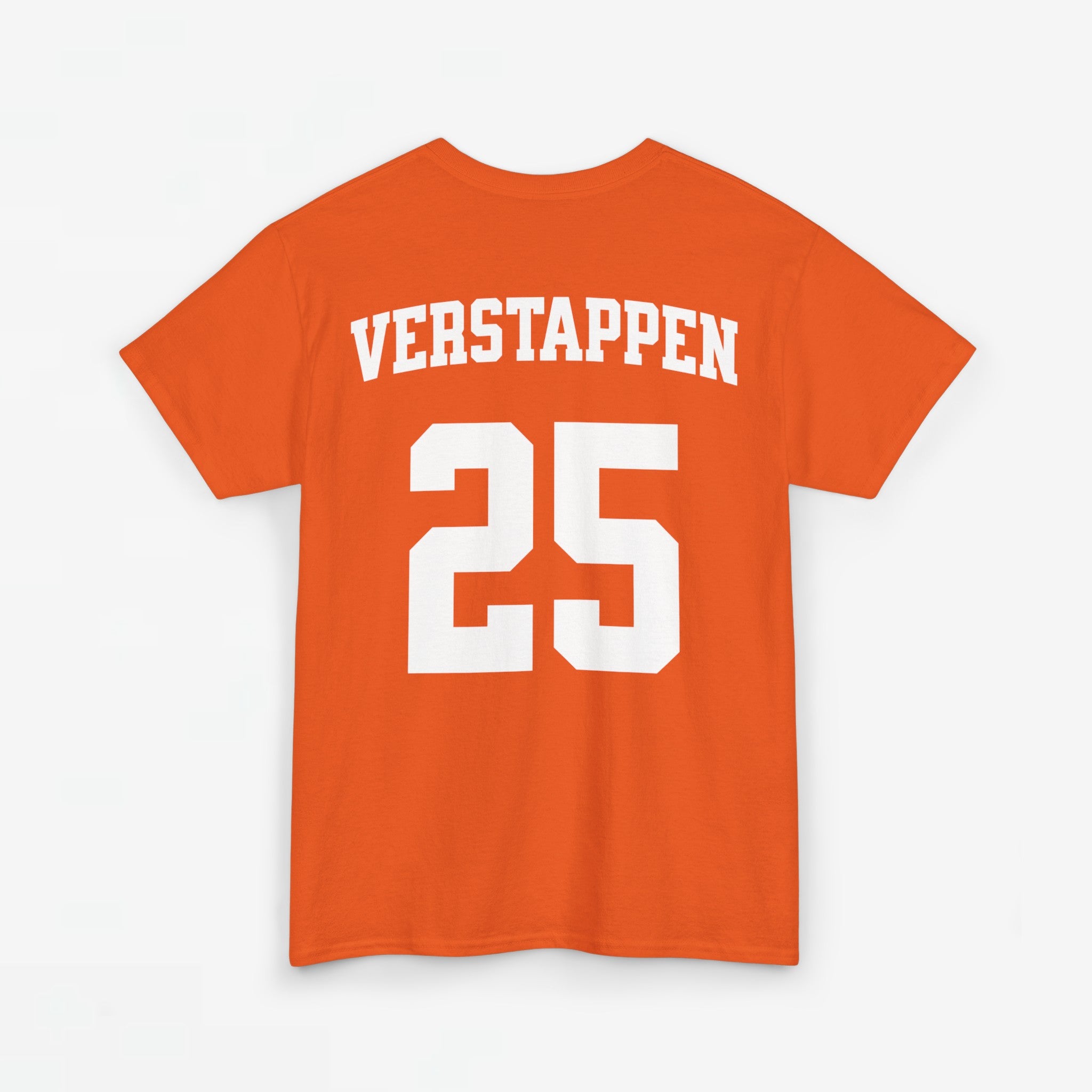 Oranje T-shirt voor EK, WK en Koningsdag - Personaliseer met Naam & Rugnummer - LEEUW (witte tekst)