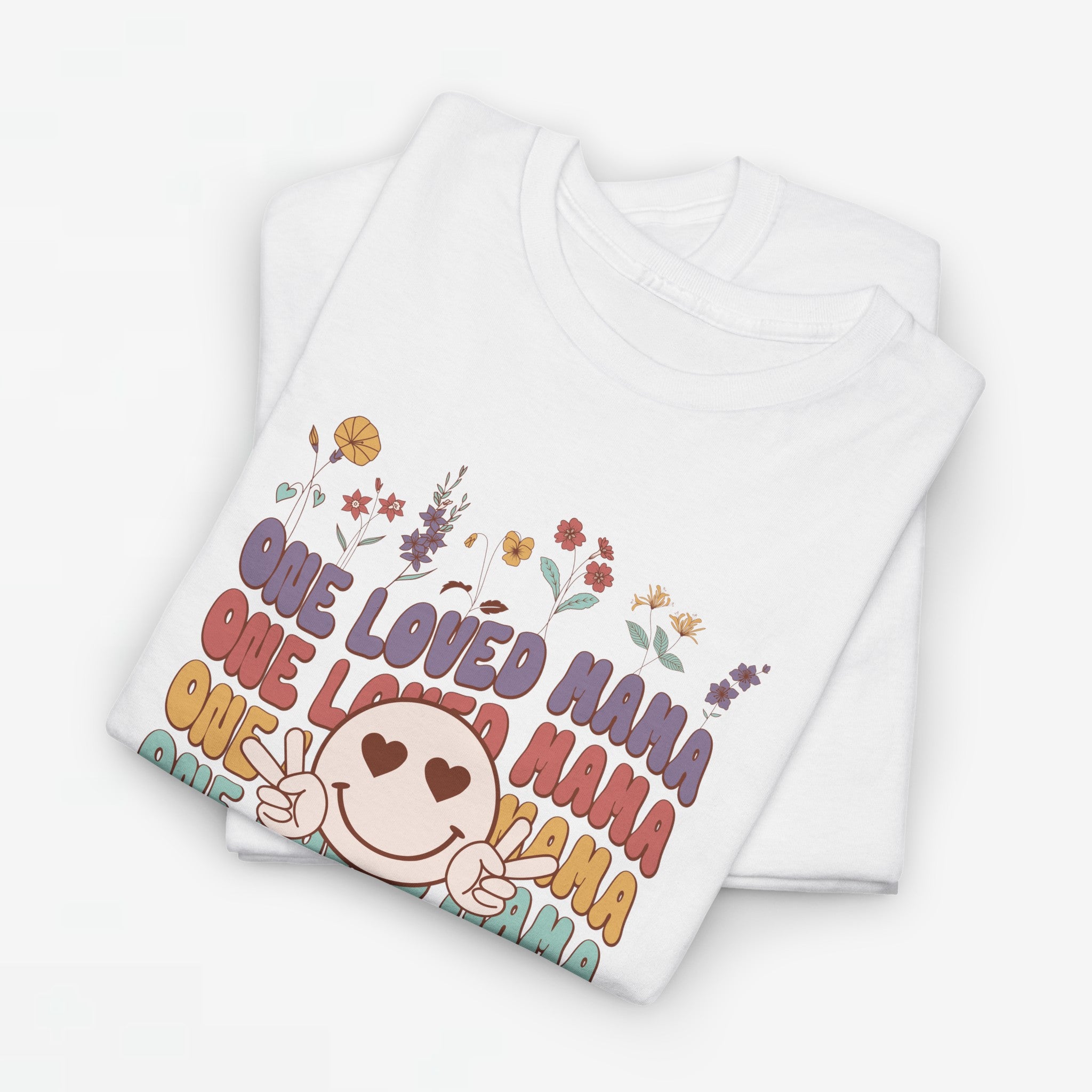 Moederdag Mama Cadeau - T-shirt - One Loved Mama - Oversized - #52