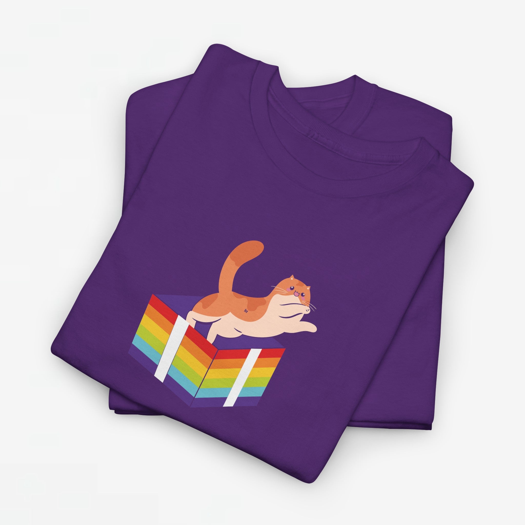Gay Pride T-shirt - Kat Regenboog - Oversized #57