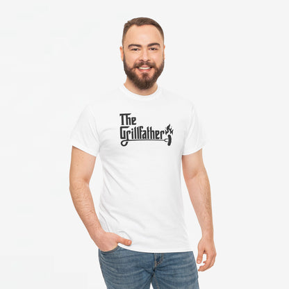 Vaderdag Papa Cadeau - T-shirt - The Grillfather (zwarte tekst) Oversized #2