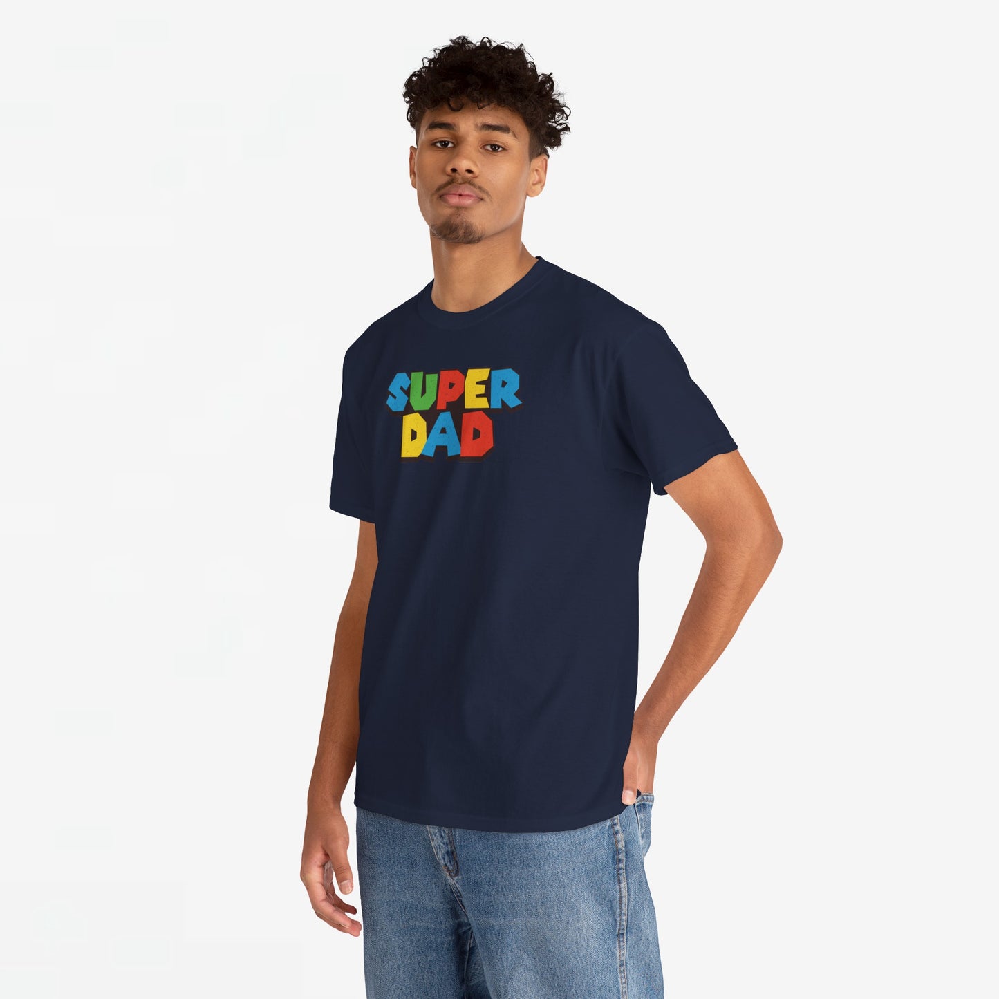 Vaderdag Papa Cadeau - T-shirt - Super Dad - Oversized #3