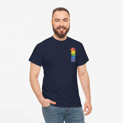 Gay Pride T-shirt - Katten Regenboog - Oversized #39