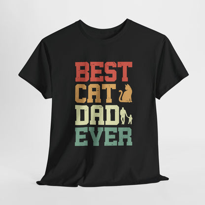 Vaderdag Papa Cadeau - T-shirt - Best Cat Dad Ever - Oversized #33