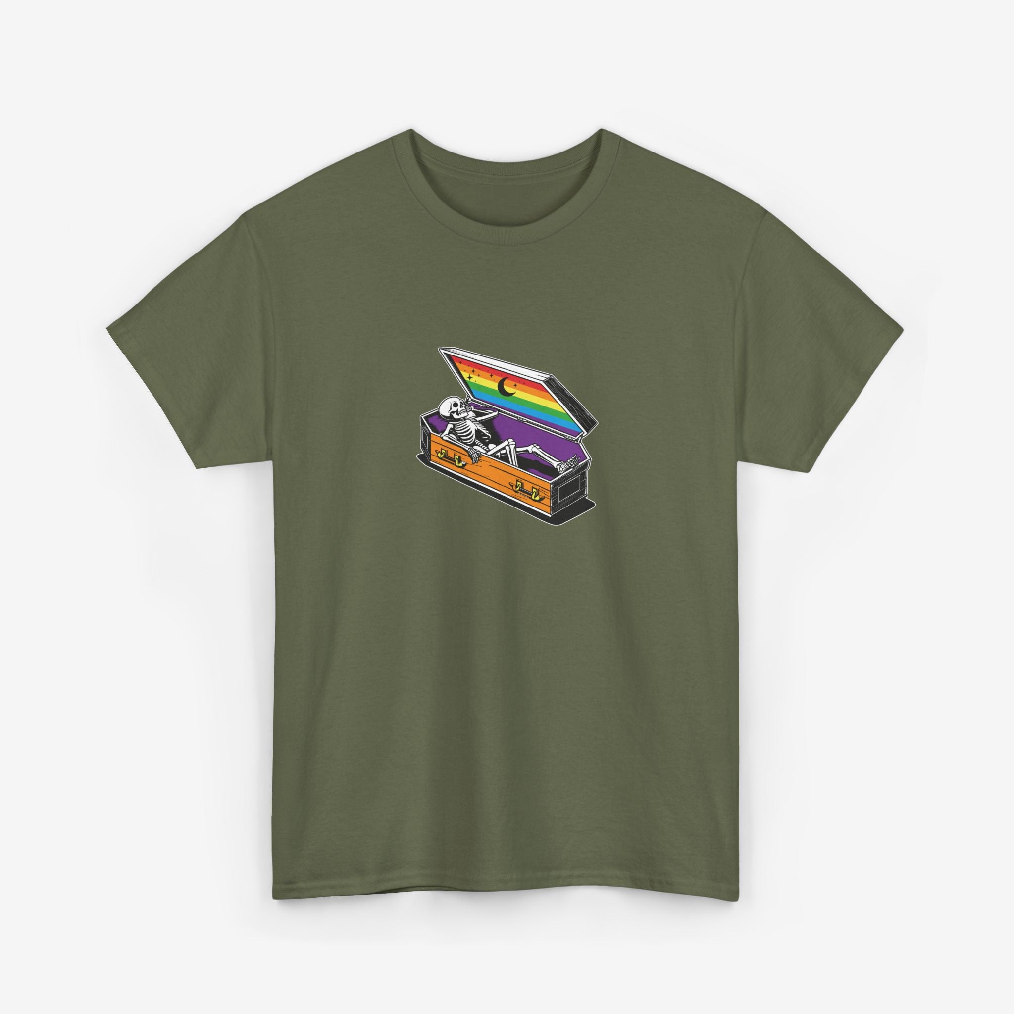 Gay Pride T-shirt - Skeleton Coffin | SkrrtShirt