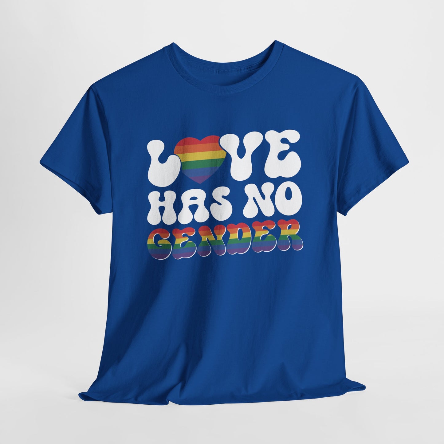 Gay Pride T-shirt - Love Has No Gender - Oversized #20