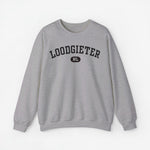 Lichtgrijze trui met 'LOODGIETER' print en NL-logo op de borst