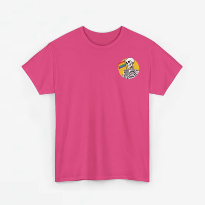 Gay Pride T-shirt - Skelet Pride Vlag - Back Print - Oversized #68