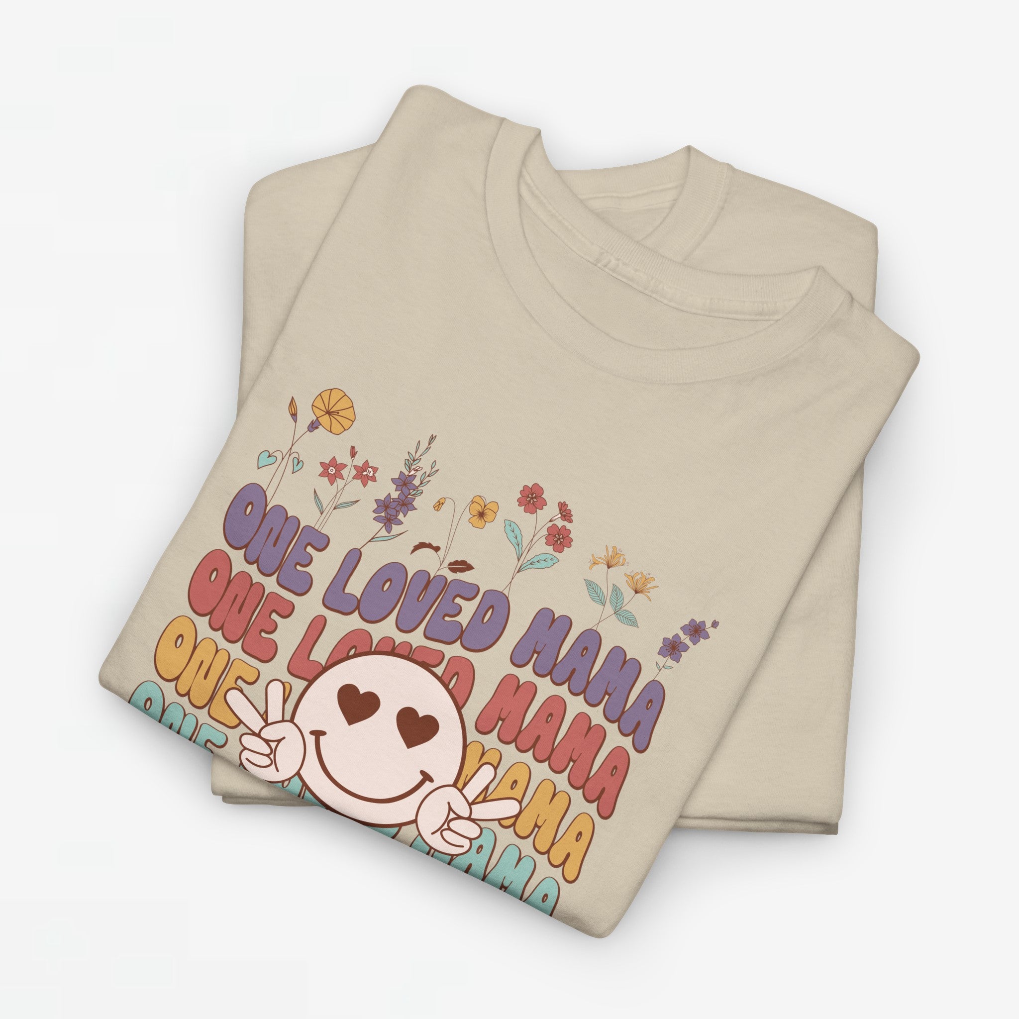 Moederdag Mama Cadeau - T-shirt - One Loved Mama - Oversized - #52