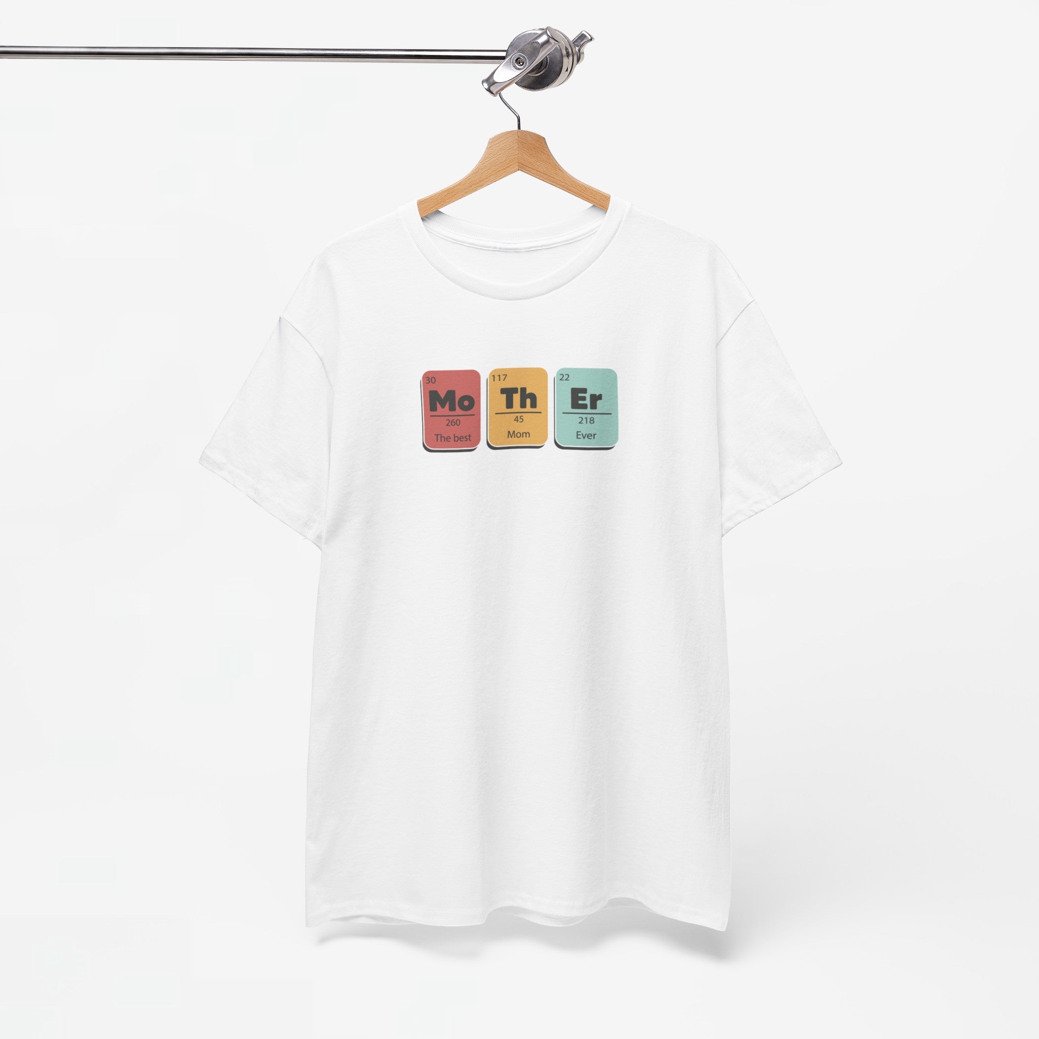 Moederdag Mama Cadeau - T-shirt - Periodiek Systeem Best Mom Ever - Oversized - #56