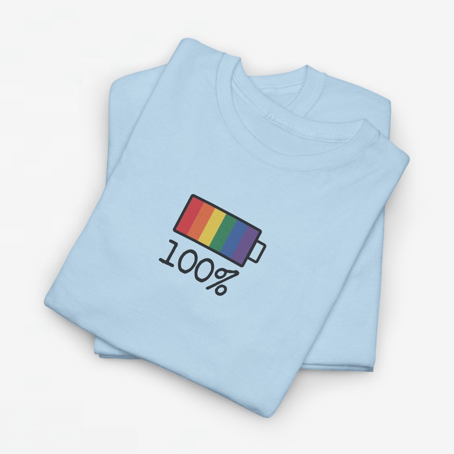 Gay Pride T-shirt - 100% Regenboog - Oversized #33