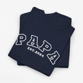 Gepersonaliseerde Vaderdag Papa Cadeau - T-shirt - Papa - EST [Jaar]
