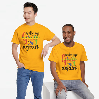 Gay Pride T-shirt - Woke Up Gay Again - Oversized #6