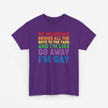 Gay Pride T-shirt - Go Away I'm Gay - Oversized #45