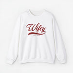Witte sweatshirt met opdruk 'Wifey' en EST.2024
