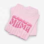 Oversized T-shirt in lichtroze met roze “mama” print aan de voorkant.