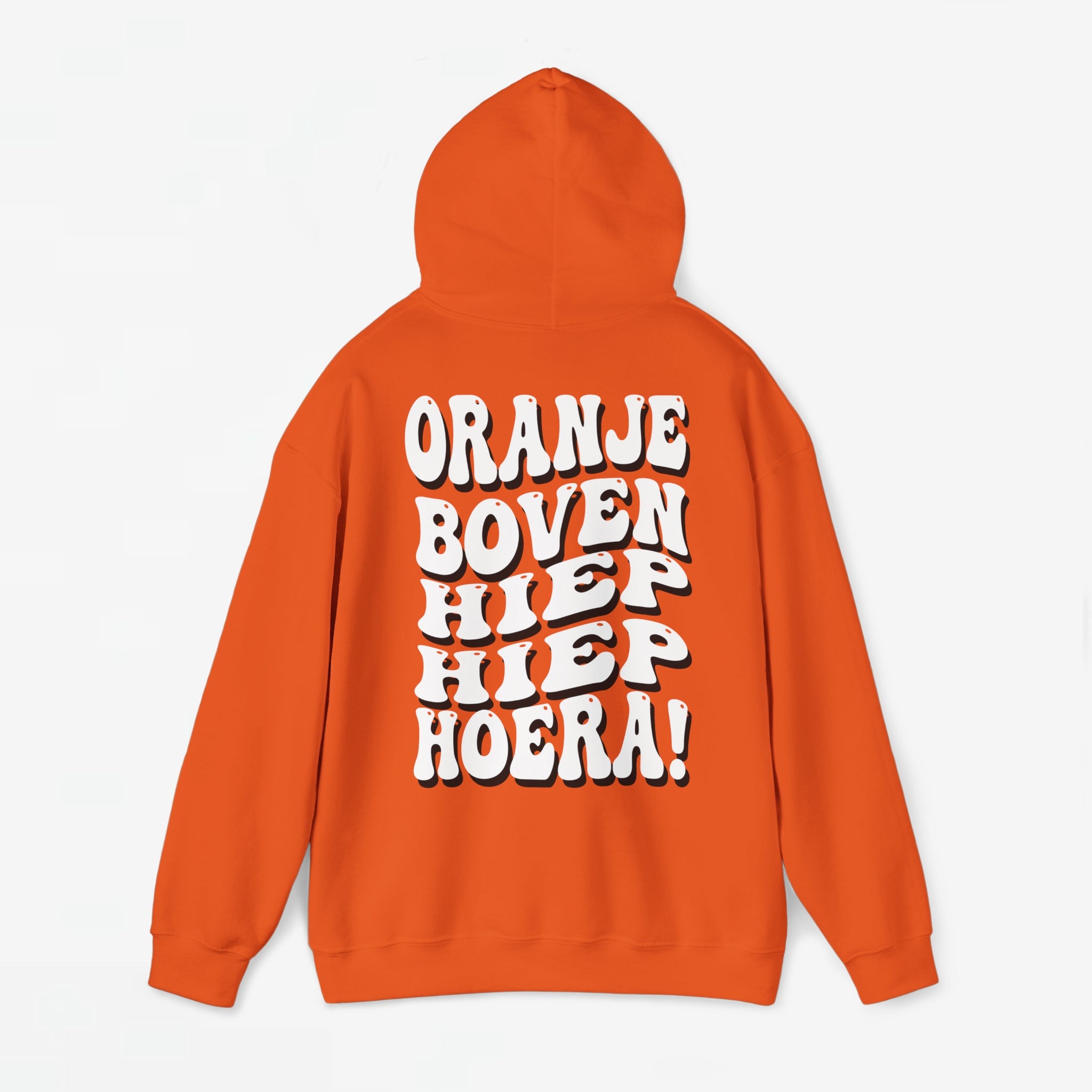 Oranje Boven Hiep Hiep Hoera | Back Print | Koningsdag Hoodie | Oversized
