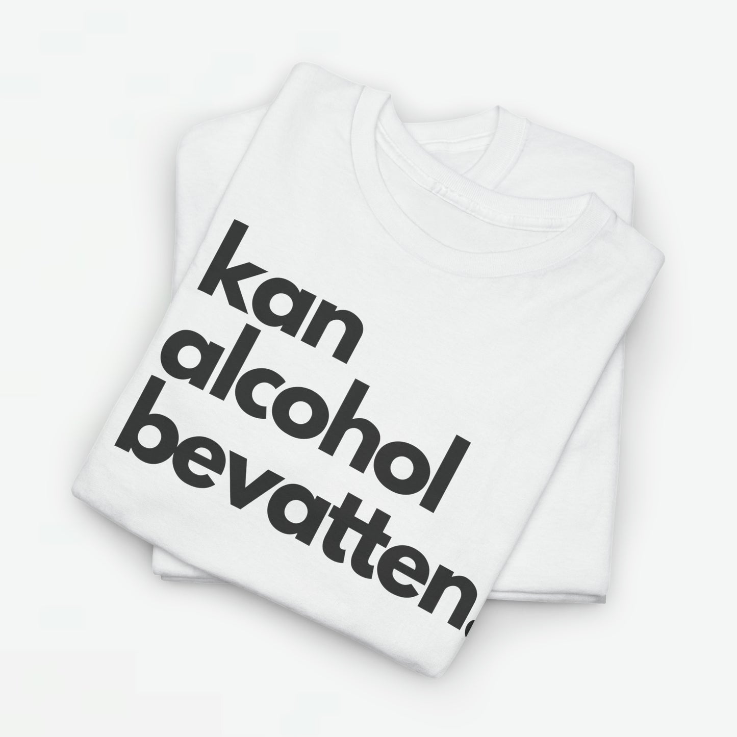 Kan Alcohol Bevatten | Front Print | Koningsdag T-shirt | Oversized