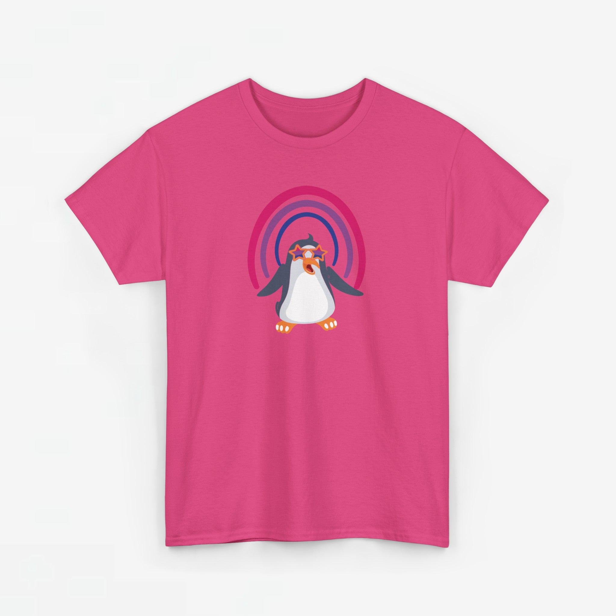 Gay Pride T-shirt - Bi Penguin - Oversized #59