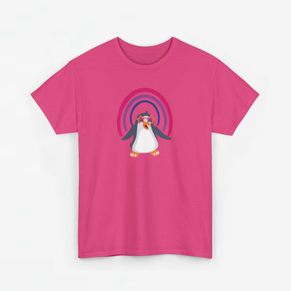 Gay Pride T-shirt - Bi Penguin - Oversized #59