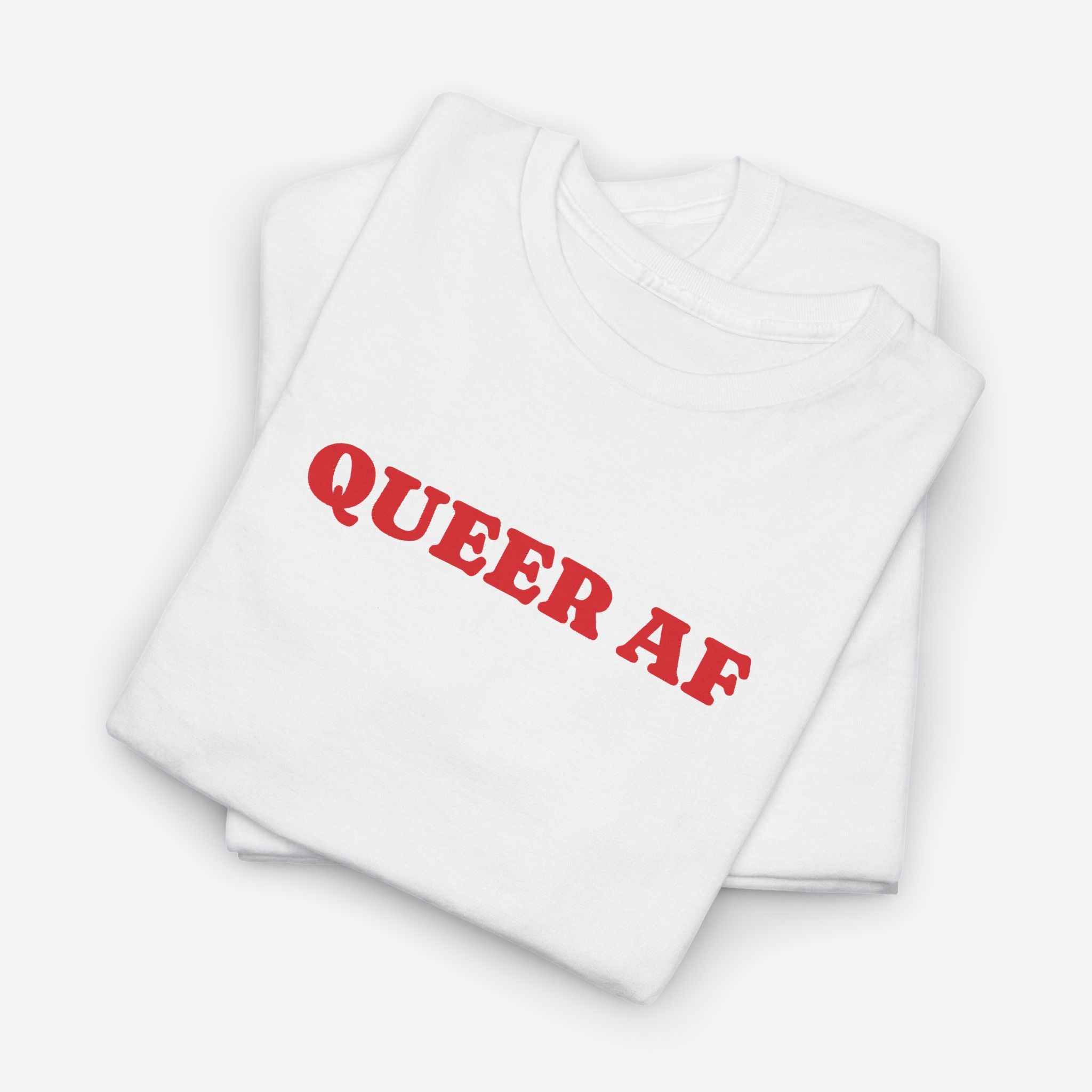 Gay Pride T-shirt - Queer AF | SkrrtShirt
