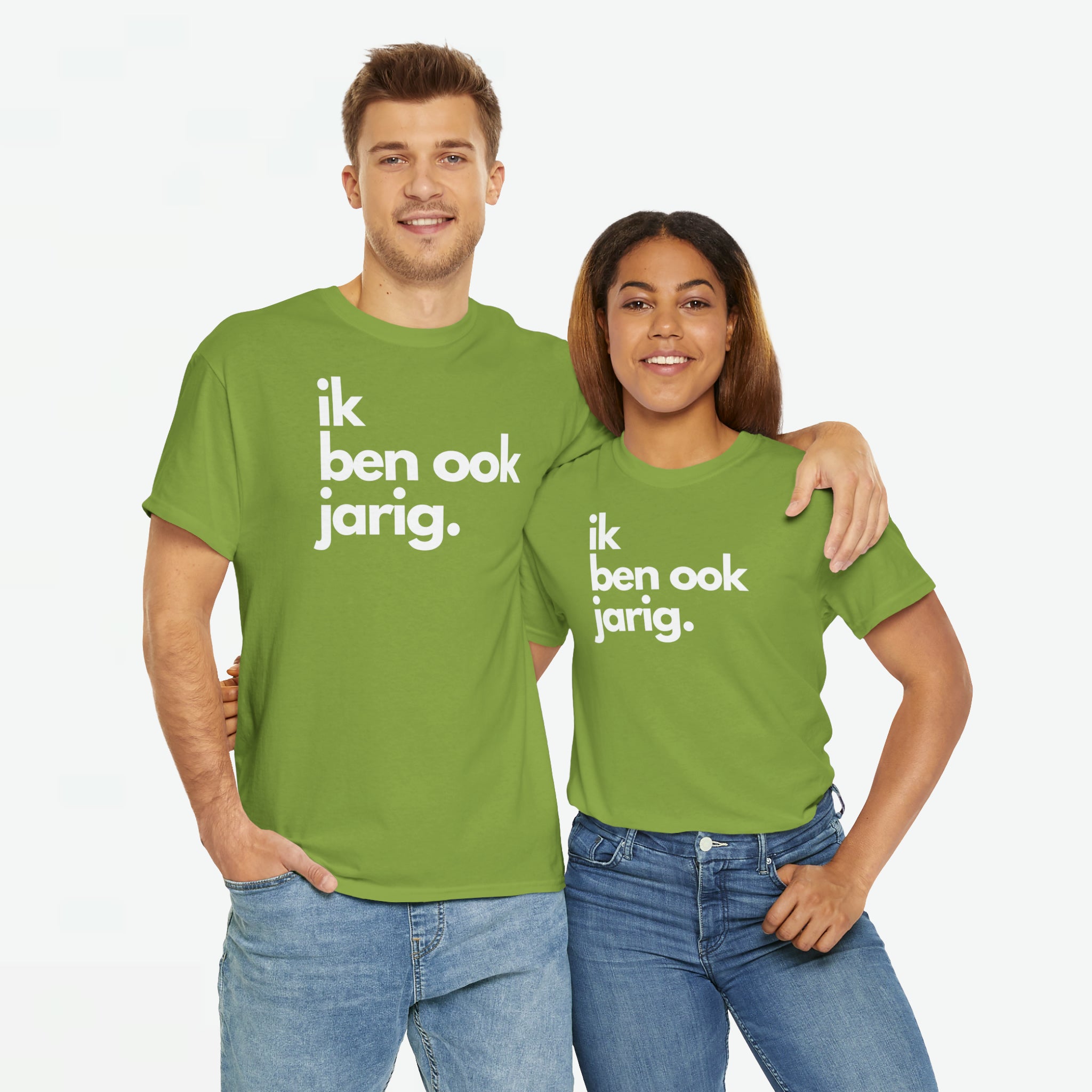 Ik ben ook jarig | Front Print | Koningsdag T-shirt | Oversized