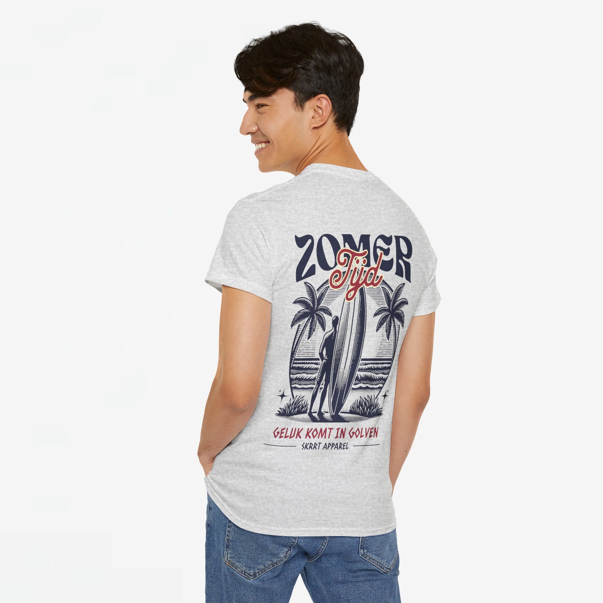 Zomer T-shirt voor Heren - Skrrtshirt Zomervakantie Oversized Tee #4- Zomer Tijd