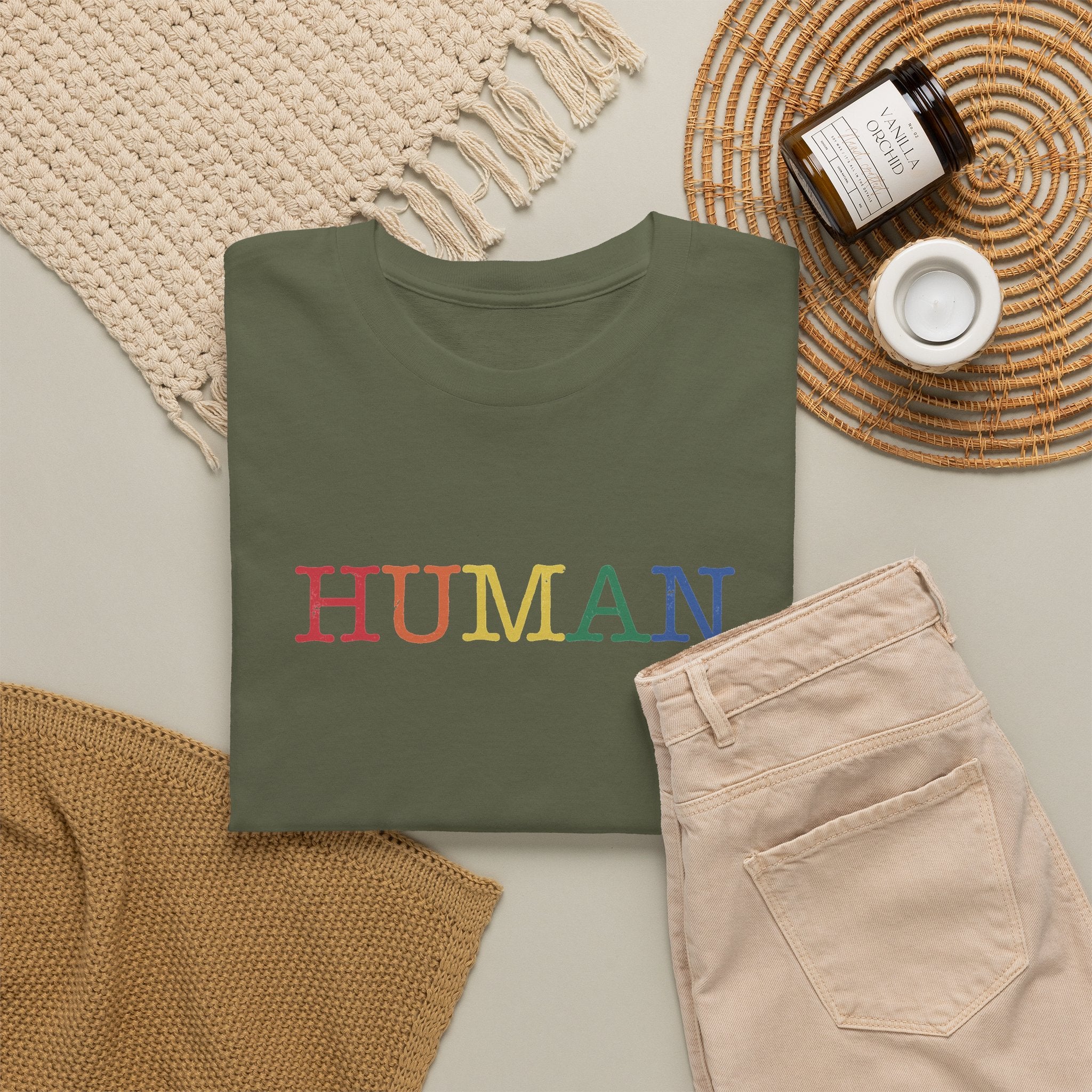 Gay Pride T-shirt - Regenboog Human | SkrrtShirt