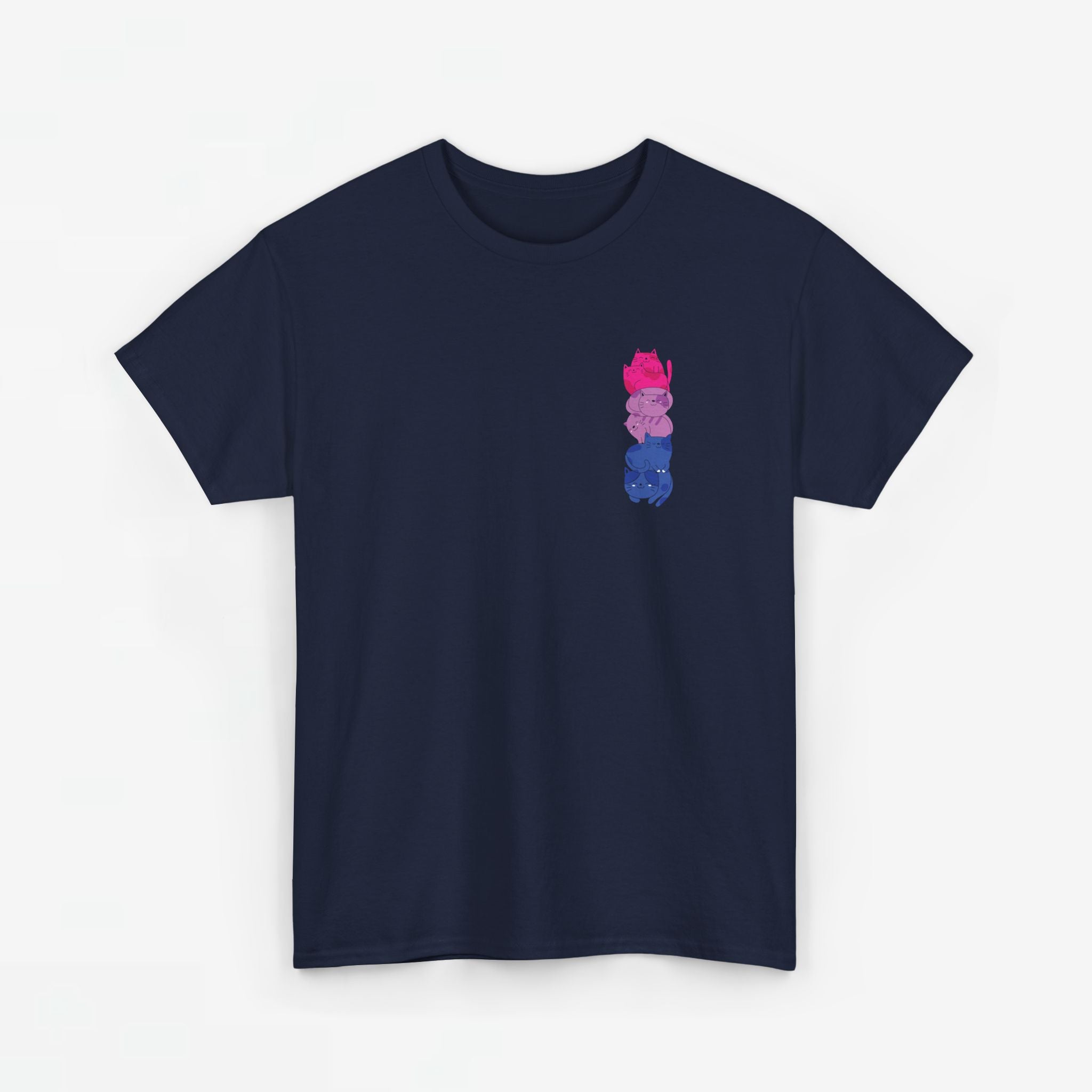 Gay Pride T-shirt - Katten Bi Vlag - Oversized #49