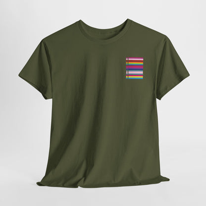 Gay Pride T-shirt - LGBTQ+ Vlag Human - Back Print - Oversized #12