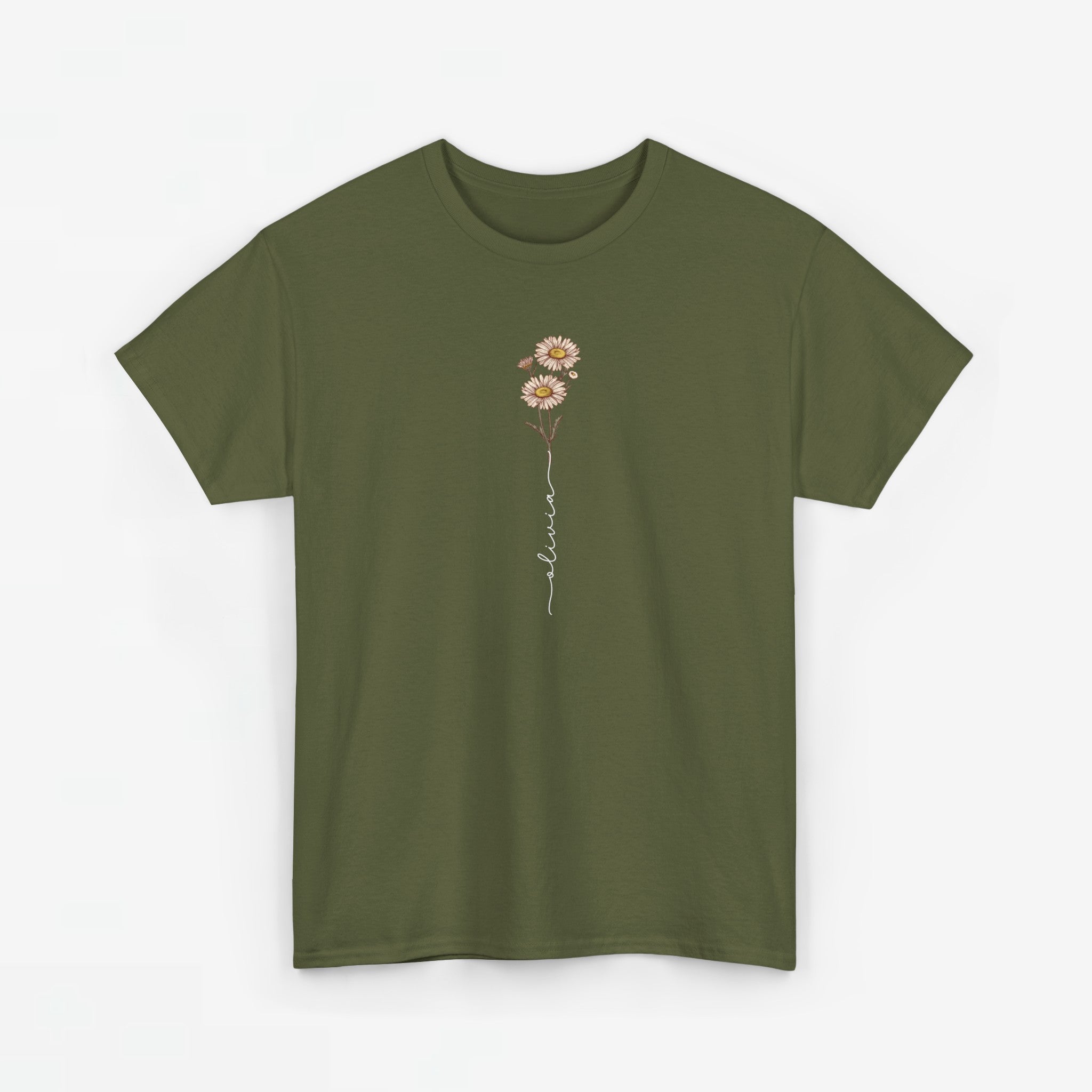 Gepersonaliseerde Moederdag Mama Cadeau - T-shirt - Geboortemaand bloem met naam