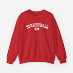 Rode sweater met BOEKHOUDER NL print op de borst