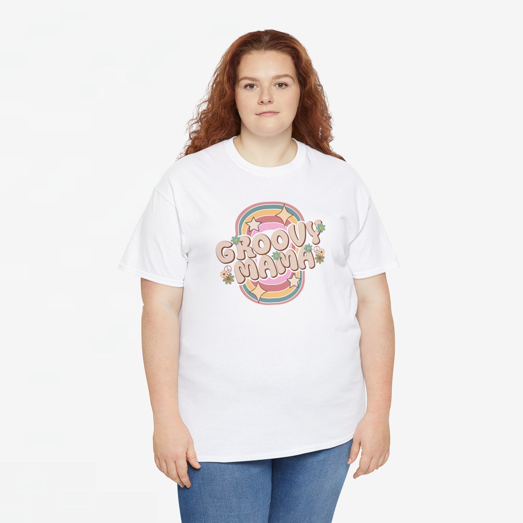 Moederdag Mama Cadeau - T-shirt - Groovy Mama - Oversized - #45