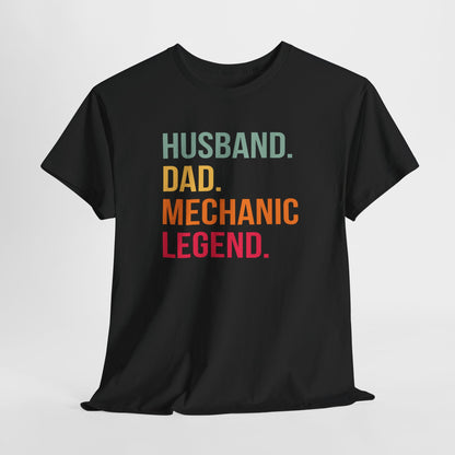 Vaderdag Papa Cadeau - T-shirt - Husband Dad Mechanic Legend - Oversized #46