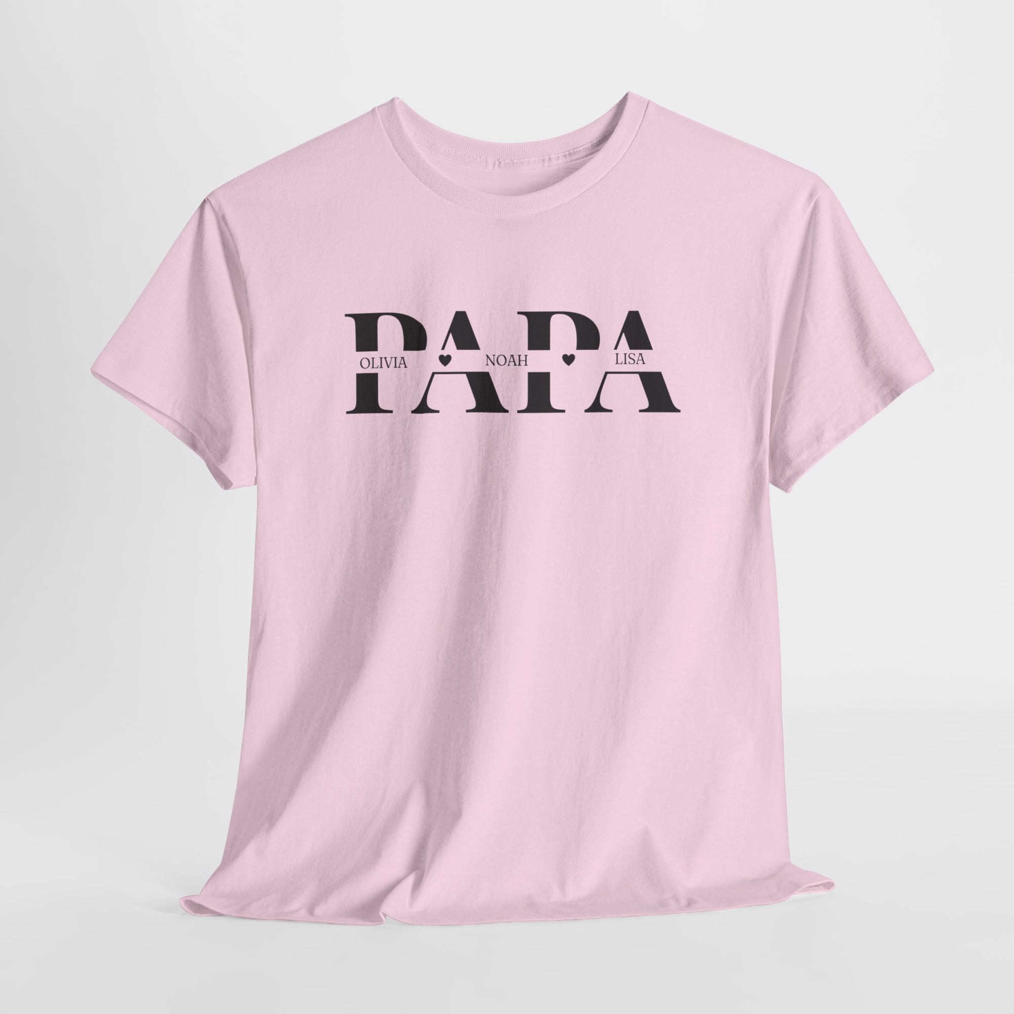 Gepersonaliseerde Vaderdag Papa Cadeau - T-shirt - Papa met namen