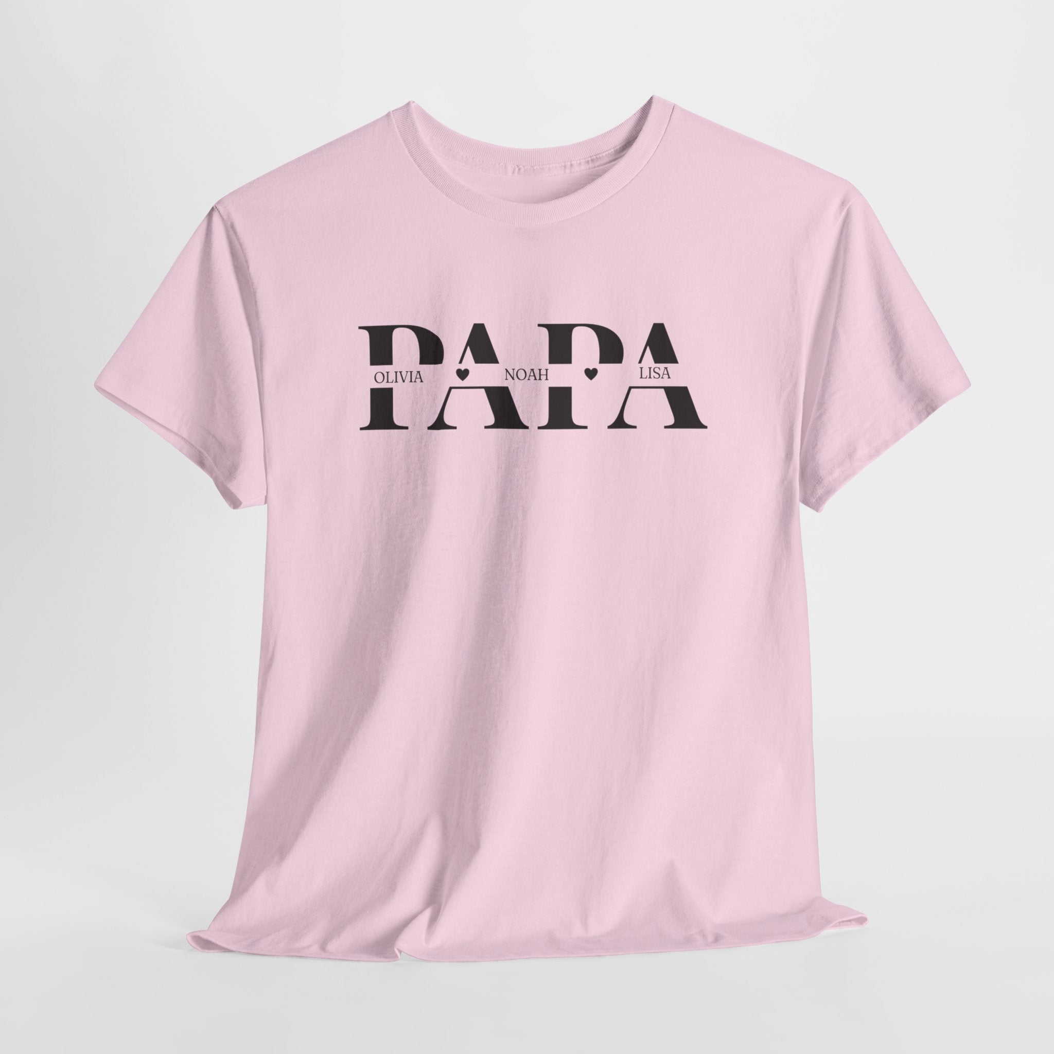 Gepersonaliseerde Vaderdag Papa Cadeau - T-shirt - Papa met namen