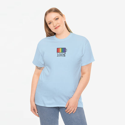 Gay Pride T-shirt - 100% Regenboog - Oversized #33