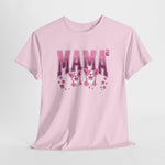 Lichtroze t-shirt met opdruk 'MAMA' en twee hondjes