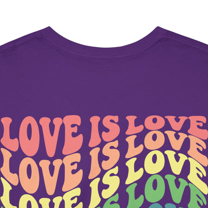 Gay Pride T-shirt - Love is Love - Back Print - Oversized #7