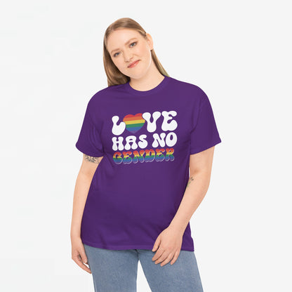 Gay Pride T-shirt - Love Has No Gender - Oversized #20