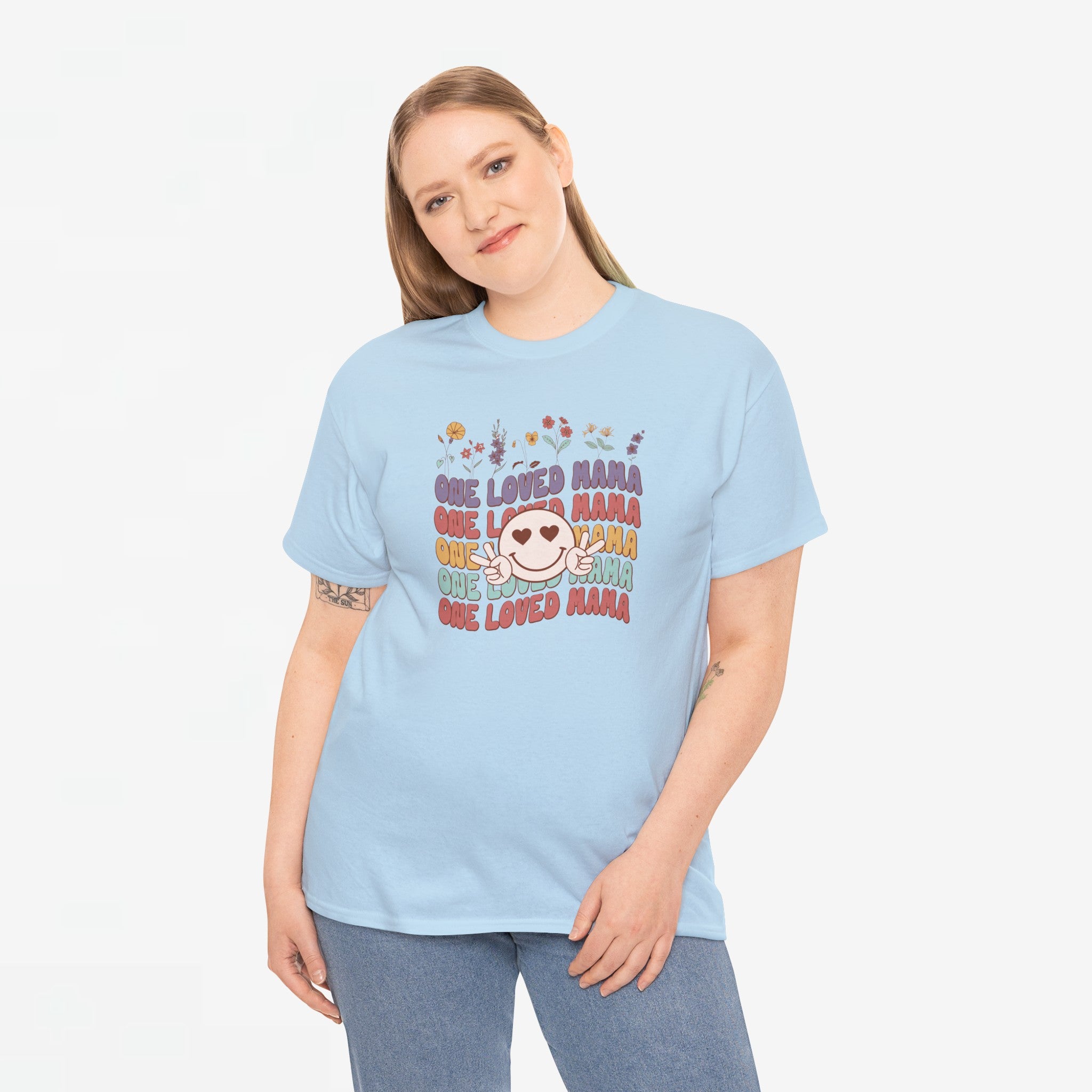 Moederdag Mama Cadeau - T-shirt - One Loved Mama - Oversized - #52
