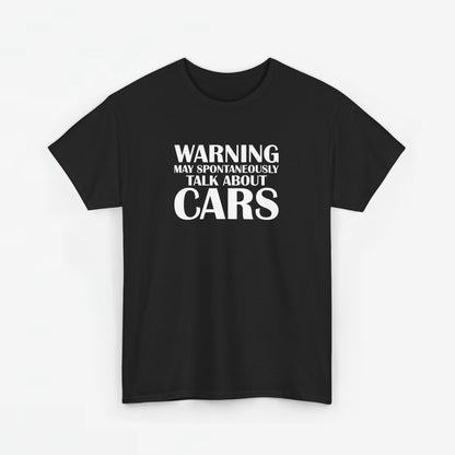 Vaderdag Papa Cadeau - T-shirt - Warning, may talk spontaneously about cars - Oversized #49