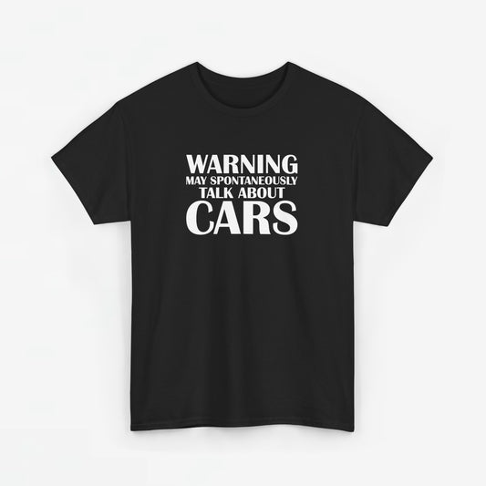 Vaderdag Papa Cadeau - T-shirt - Warning, may talk spontaneously about cars - Oversized #49